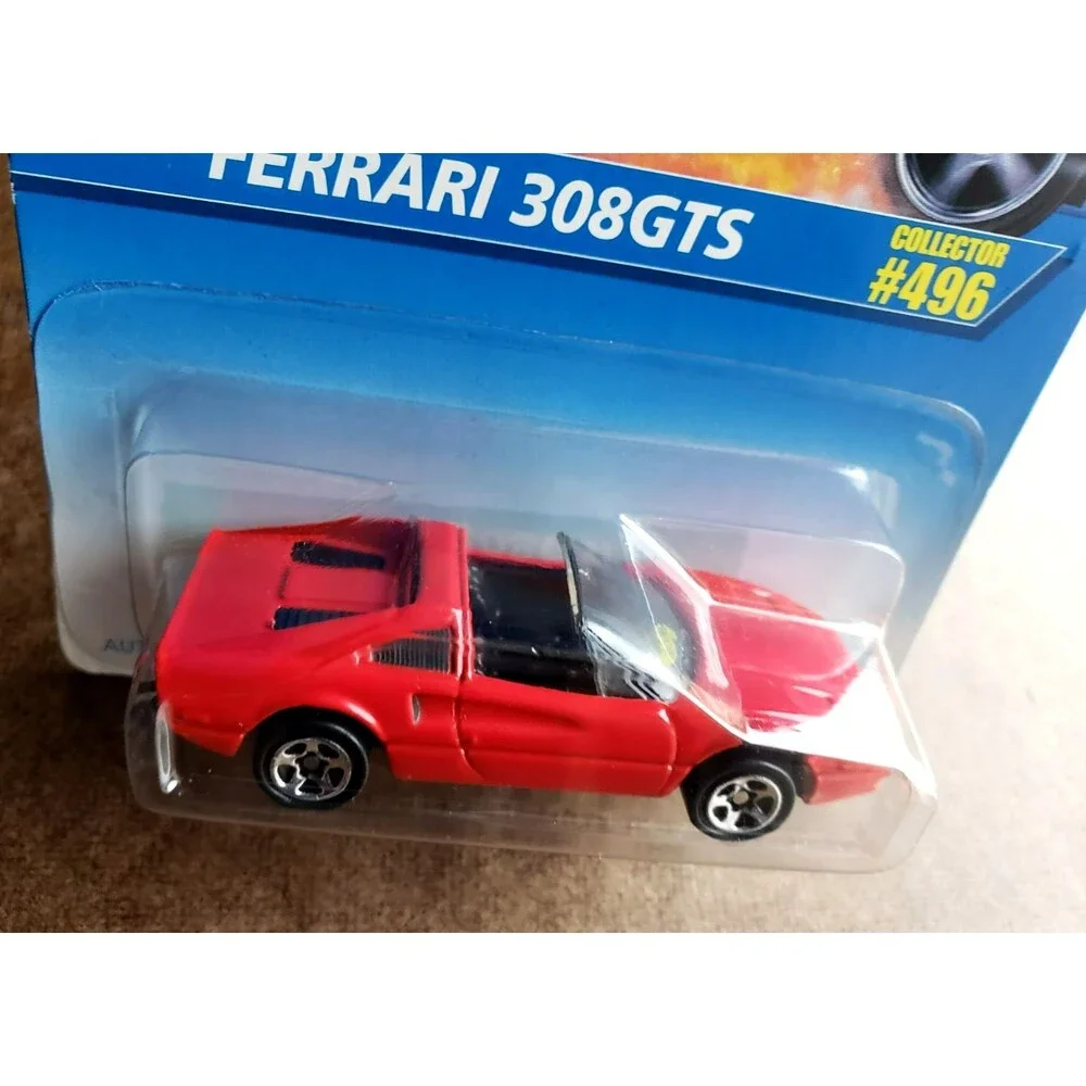 1996 Hot Wheels FERRARI 308 GTS CORGI RED MAINLINE SERIES #496 #16303 1:64 5-SP